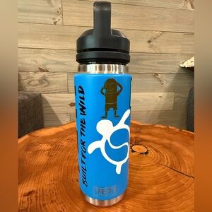 Yeti Blue Stainless Steel Water Bottle